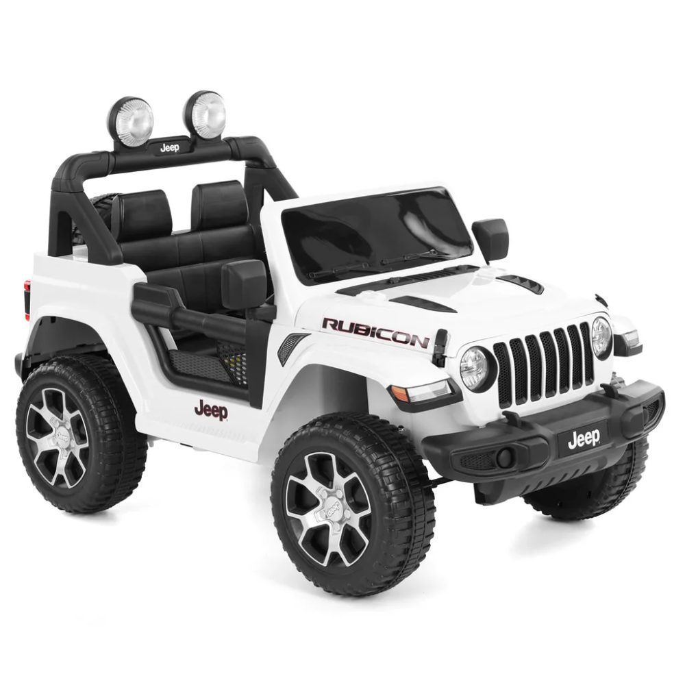 4433 JEEP WRANGLER RUBICON WHITE - Masina de jucarie cu baterie - imagine 1