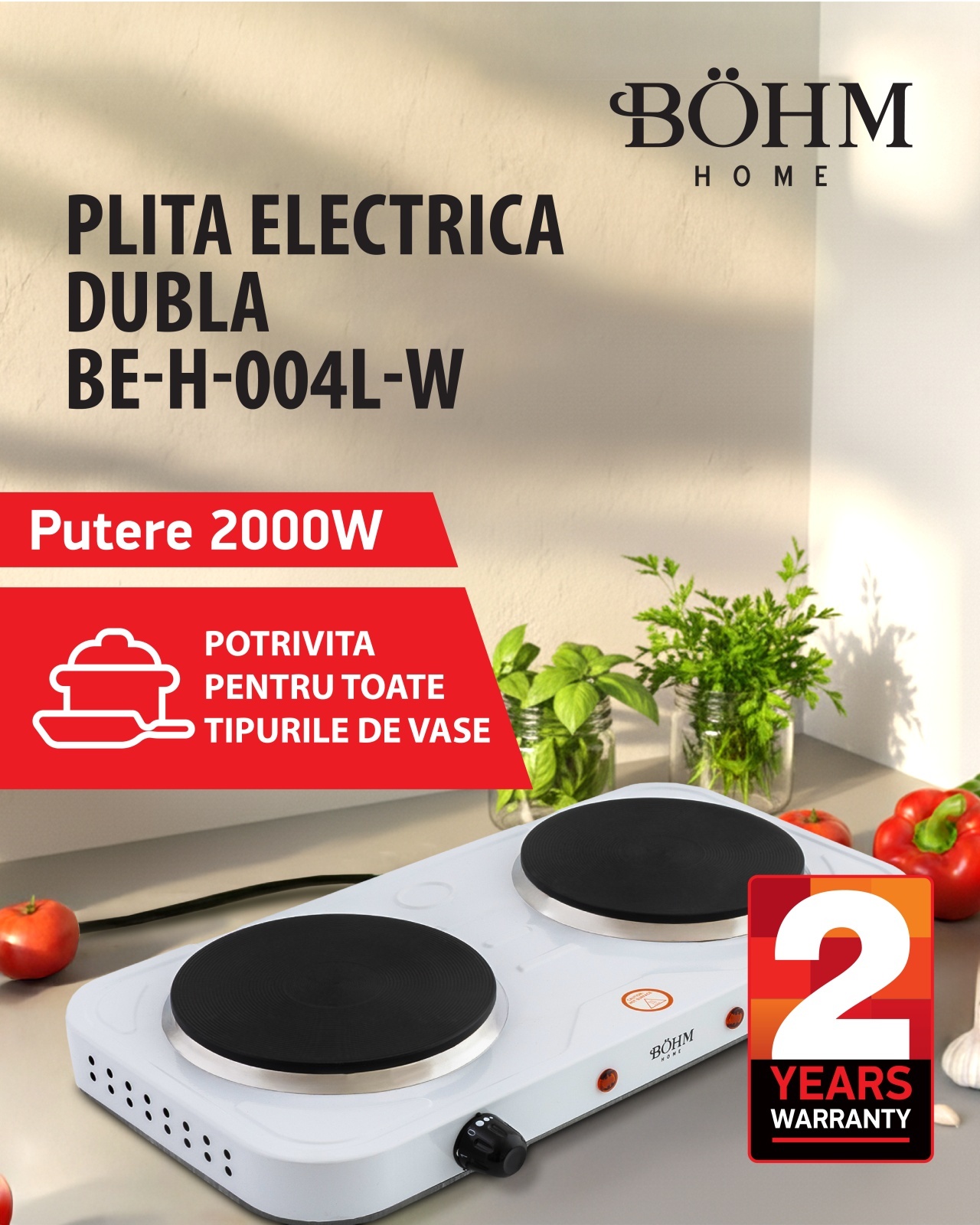 plita-electrica-dubla-bohm-be-h-004l-w-alb104114196 Plită electrică dublă BÖHM BE-H-004L-W Alb - imagine 1
